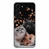 For Samsung Galaxy A56 5G Case Cute Cartoon Soft TPU Silicone Cover for Galaxy A26 / A36 / A 56 Phone Cases A 26 36 Black Coques