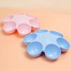 6-in-1 Petal-Shaped Pet Bowl, 35cm/13.77inch Tilted Pet Feeder, Non-Slip Base Cat & Dog Dish for Food & Water, Multi-Color Pet