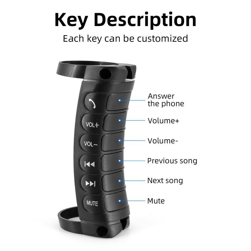 BTG Universell Fjärrkontroll Bil Rattknapp Fjärrkontroll Bilnavigation Multifunktionsomkopplare Knapp för Android