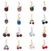 Tree Resin Cherry Keychain For Women Gifts With Creative Car Decorals And Fashion Style