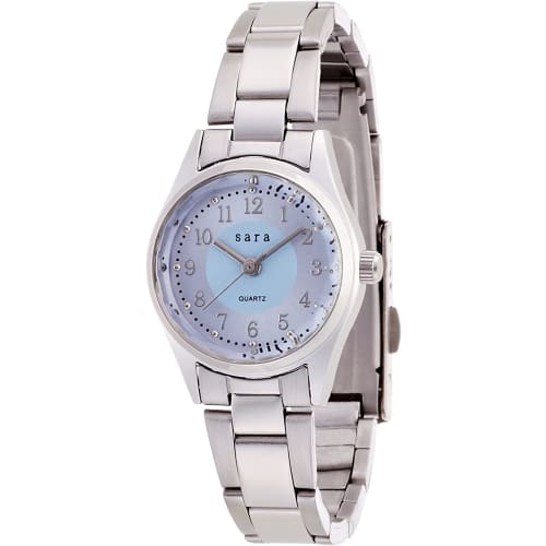 

Fieldwork Petit Metal Analog Watch, Light Blue with Metal Band, Silver, ST052Fp-5, Women s