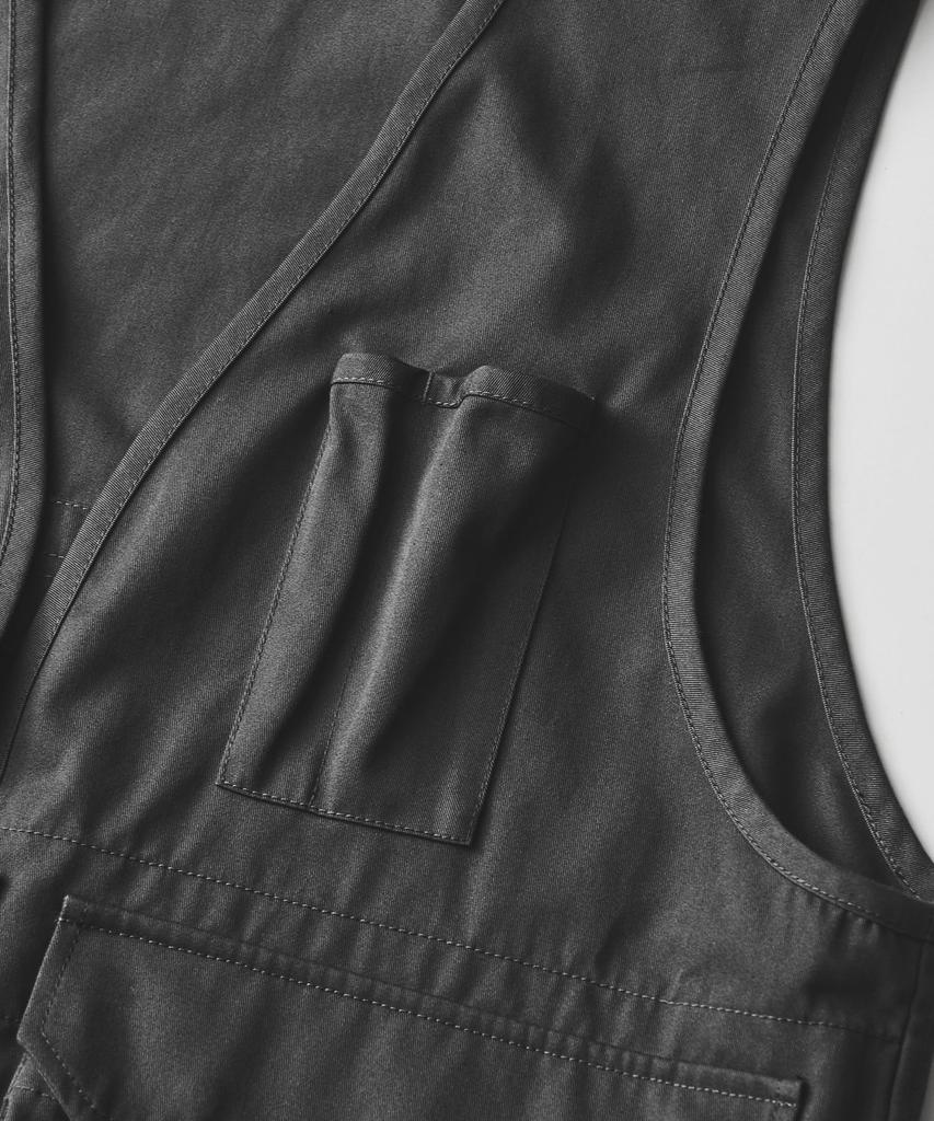 GORDON MILLER Unisex arbeidsvest VIBTEX Str 1 M størrelse Koksgrå 1767074 WORKS_UTILITY (JP tilsvarende)