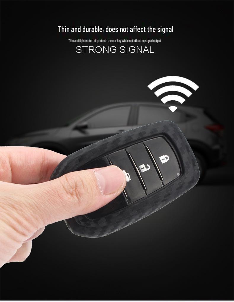 Compatible Key Fob Cover for Toyota Camry, Highlander, Corolla, Prado, Land Cruiser, Crown, Levin