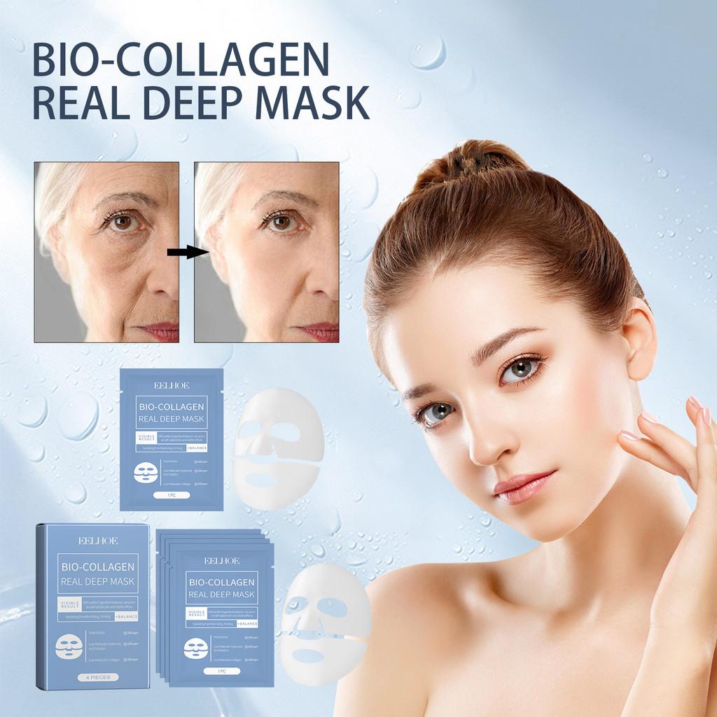 Eelhoe Collagen Facial Mask For Silky Smooth Skin Deep Hydration Brightening Effect