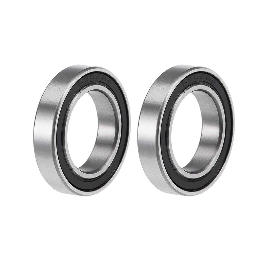 uxcell 6802-2RS Deep Groove Ball Bearings, Sealed Bearings, 0.6 x 0.9 x 0.2 inches