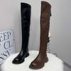Autumn and winter knee boots long boots tall new tall knight versatile and thin knee boots
