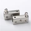 2Pcs Glass Pivot Hinge Rotation Axis Stainless Steel Wine Cabinet Door Rotating Hinges Clamp Clip Shaft Hidden Hinge Hardware