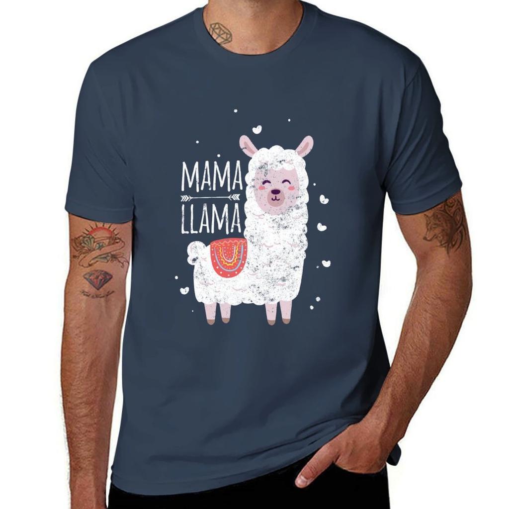 Mama Llama Tee For Women Tshirt T Shirts With Prints Tshirt
