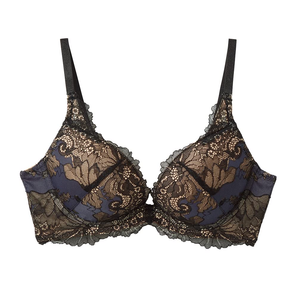 

Чашка бюстгальтера Tuche Marshmallow BOM BRA Черный D 65 [Gunze] [Прозрачное декольте] 3/4 Женский