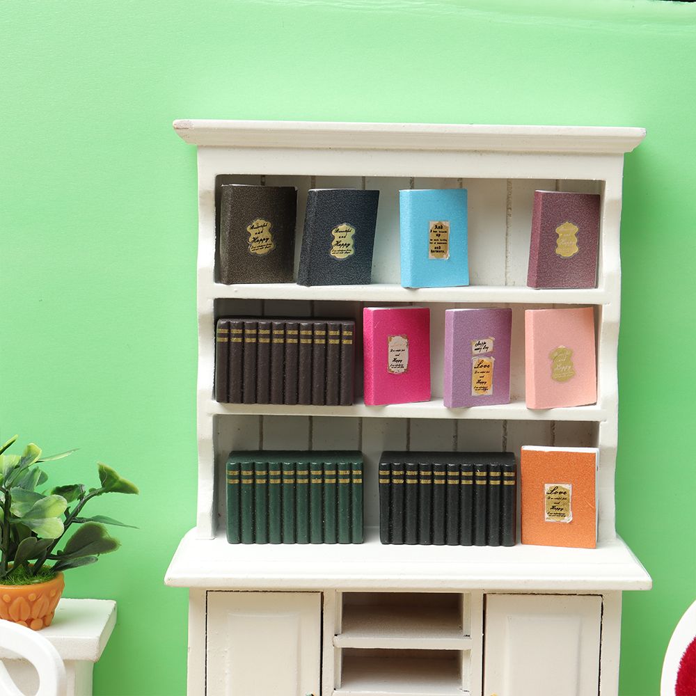 1:12 Scale Ornament DIY Crafts Miniature Books Furniture Decor Dollhouse Accessories Doll House Kit