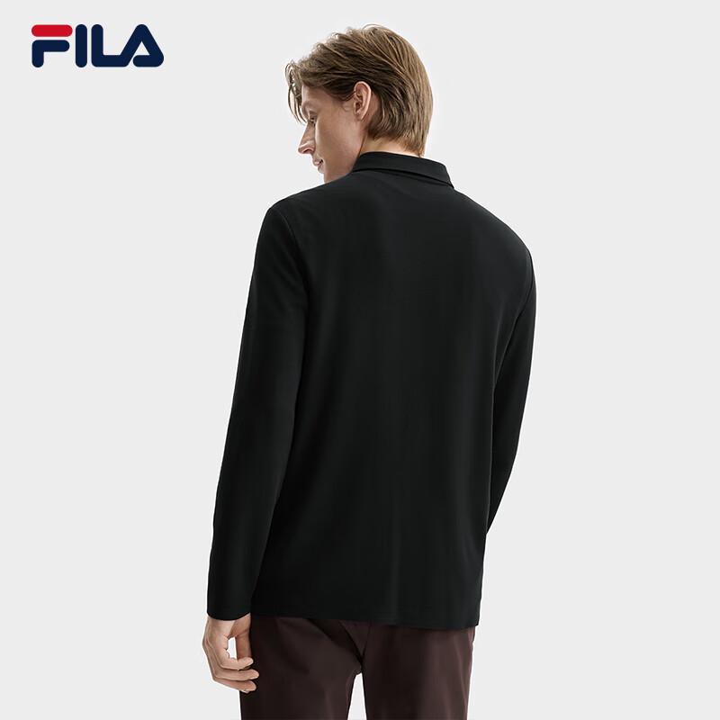FILA Men s Knitted Long Sleeve Polo Shirt M