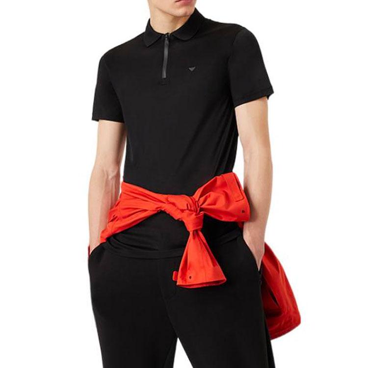 Emporio Armani SS22 Polo Shirt Men's Black 3L1FAB1-JUVZ-0999