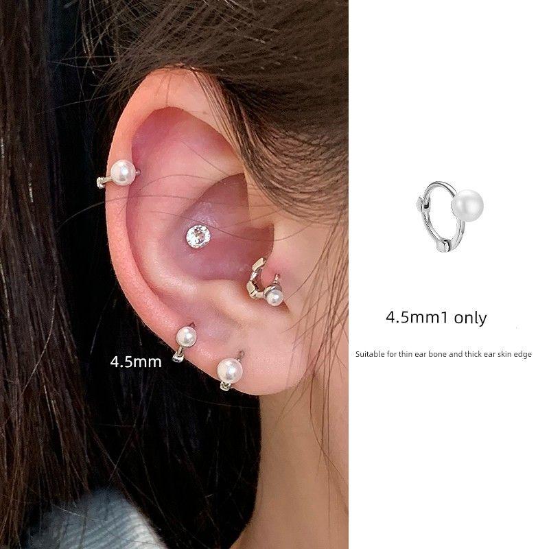 

Магазин Ringring Кольцо-гвоздик для края уха/хряща, Мини-серьги-гвоздики с жемчугом, Высококачественное кольцо для уха, Серьги-кольца, Серьги-пряжки для ушей