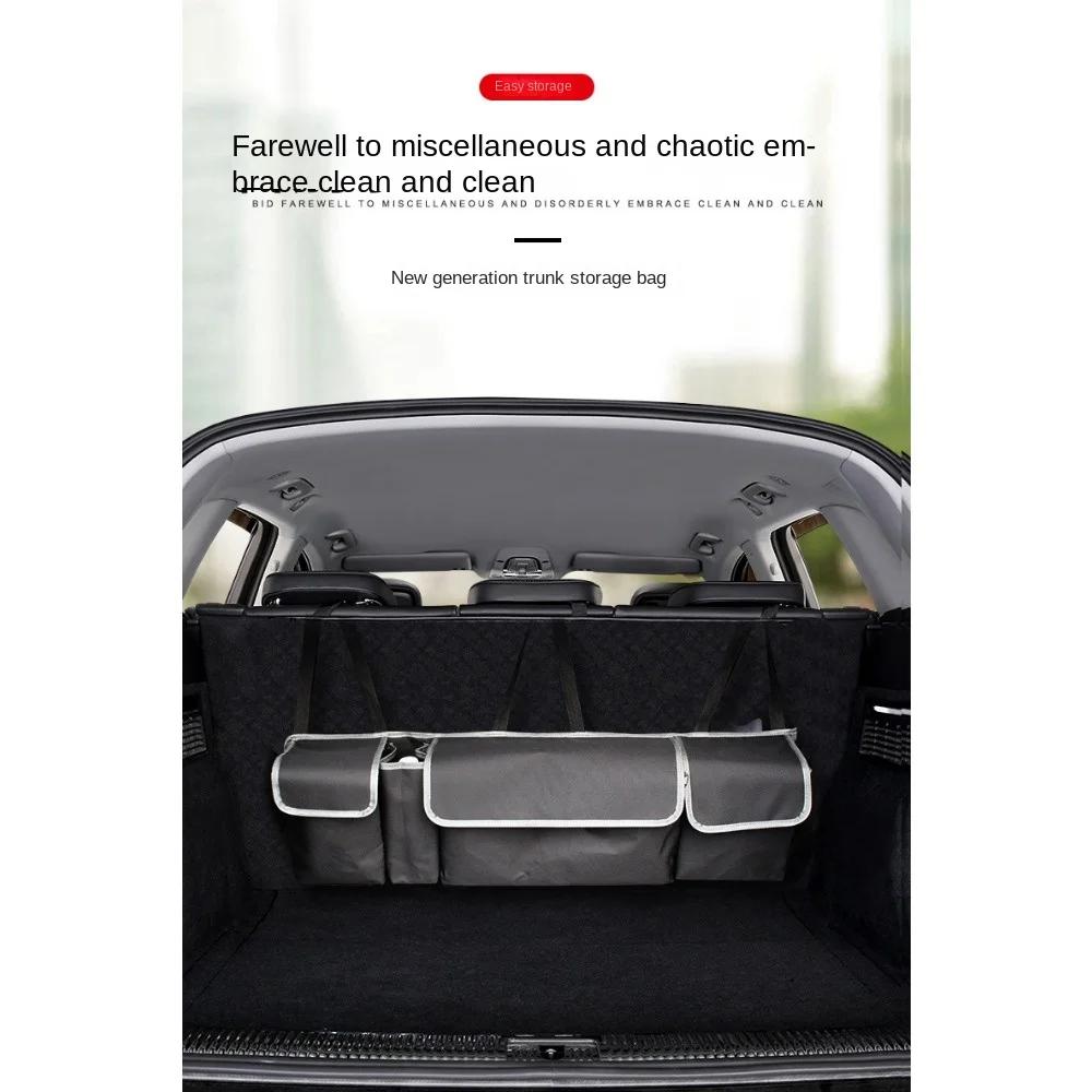 SUV Trunk Storage Bag, Car Seat Back, Oxford Cloth Hanging Bag, Multifunctional Car Storage Bag, Car Interior Accessories