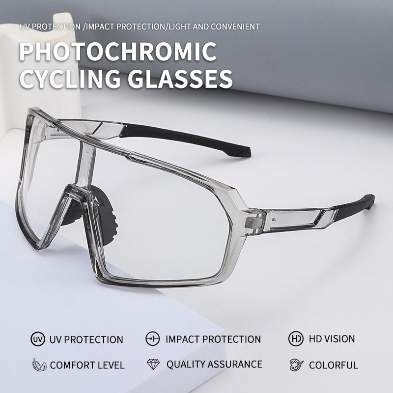 Okulary Rowerowe Fotochromowe Okulary do Sportów Outdoorowych Okulary Rowerowe Męskie Damskie Okulary Przeciwsłoneczne do Pieszych Wędrówek Okulary Ochronne MTB Kolarstwo Szosowe