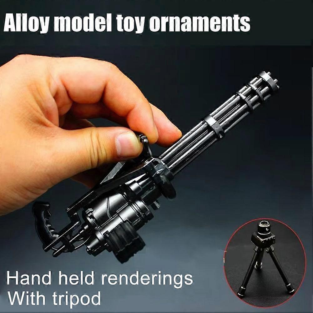 Rotating Green Cannon M134 Gatling Machine Alloy Model Toy