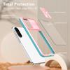 For Samsung Galaxy A36 5G Case TPU + PC Clear Phone Cover with CD-Veins Camera Lens Sliding Lid