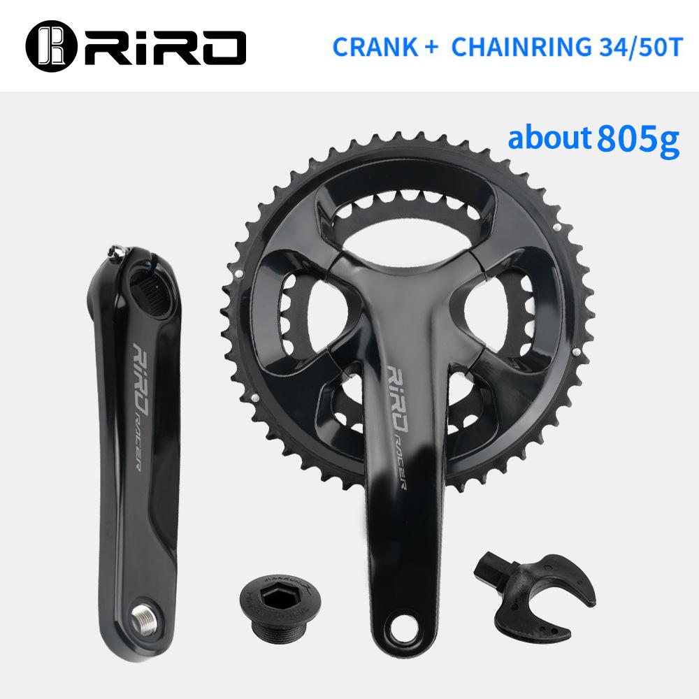 RIRO 110BCD Crankset for SHIMANO 105/ULTEGRA Series 50-34T Road Bike Crankset 110 BCD Bicycle Crank Set 11/12 Speed