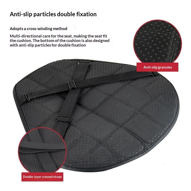 Motorcycle Comfort Seat Cushion 1/2Pcs 3D Soft EVA Foam Black Breathable for All Riding Scenarios