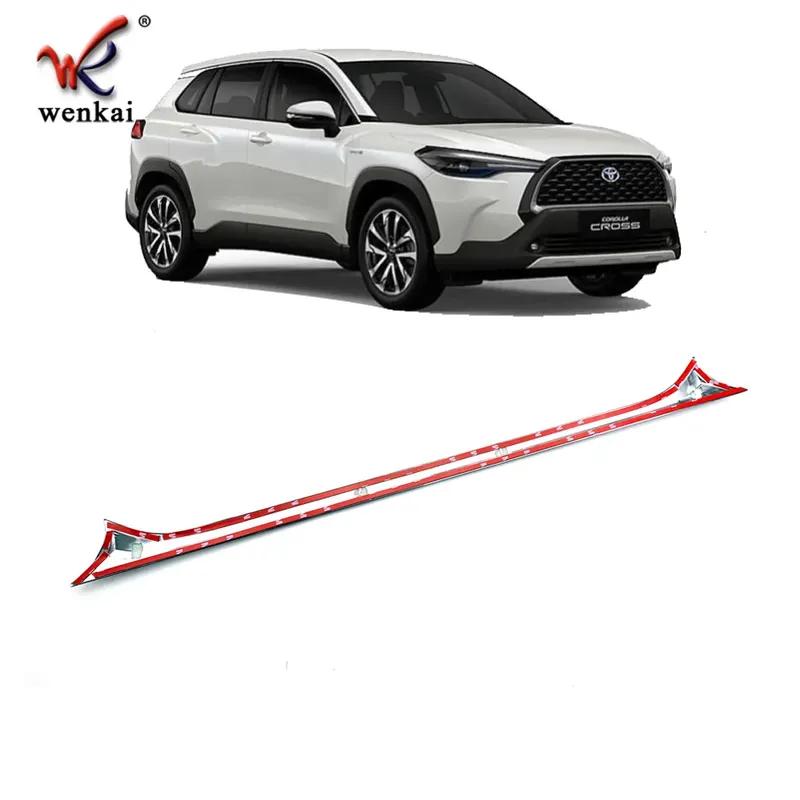 ABS Chrome Outside Rear Trunk Door Tail Gate Lid Garnish Strips Cover Trim For Toyota Corolla Cross - 2024 Car Accessories