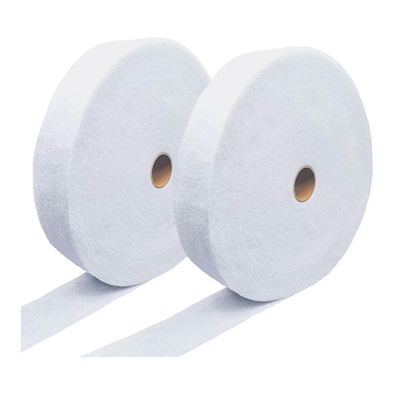 Cotton Blend Batting On A Roll Cotton Batting Roll For Quiltsneedle Punched Cotton Batting For Rugs, Purses(2 Rolls) белый