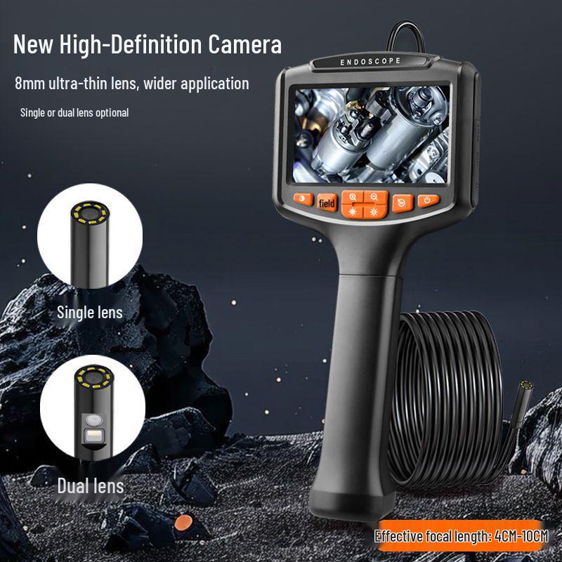 HD IPS Screen Visual Endoscope for Industrial, Auto Repair, Engine Carbon Detection