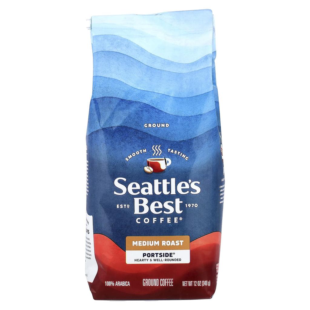 Seattle's Best Coffee, Portside®, Coffee, Ground Coffee, Medium Roast, 340g (12oz)