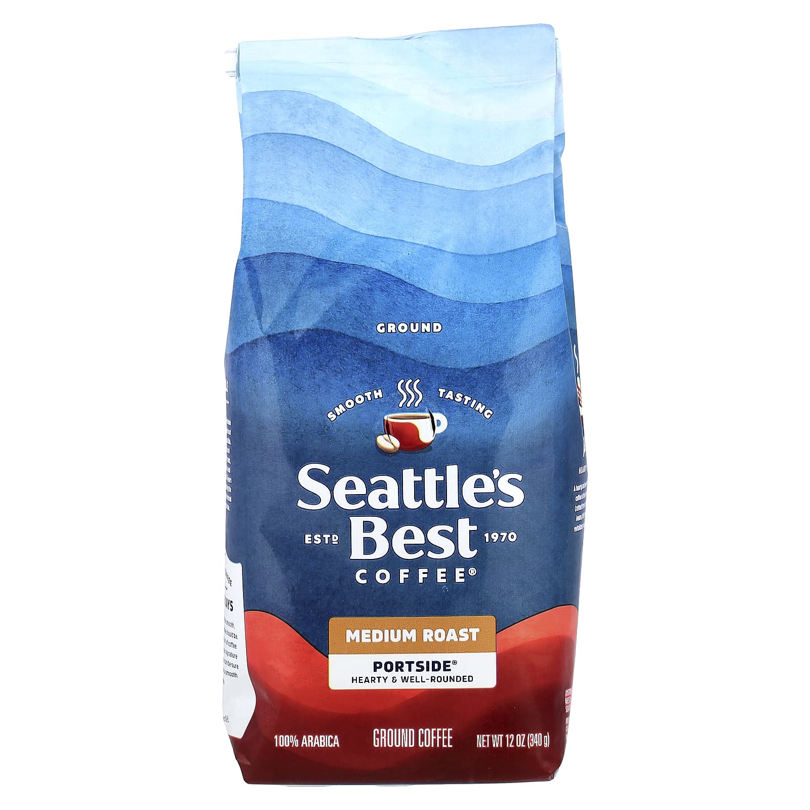 

Seattle s Best Coffee, Portside®, Кофе, Молотый кофе, Средняя обжарка, 340г (12oz)