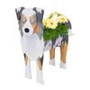 Australian Shepherd Hund Vase Töpfe DIY PVC Blumenkübel Garten Hund Gartenpflanzer Pflanzgefäß Dekor Hund Topf Blumenform Haus