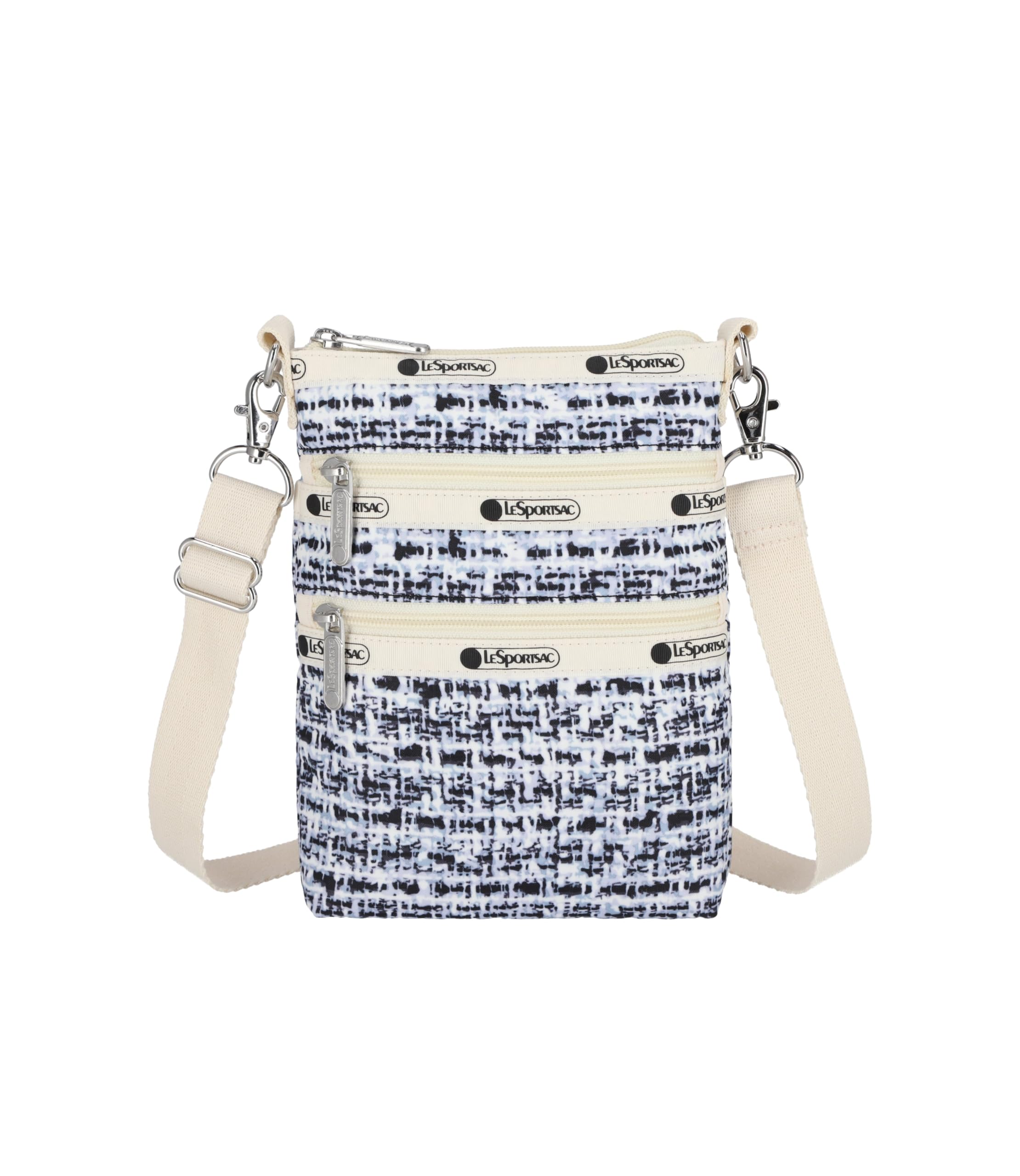 

Офіційна сумка через плече 3 ZIP Weave чорна [LeSportsac] CROSSBODY/4007 жіноча