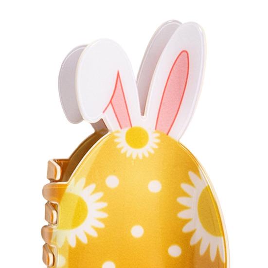 Yousheng Hair Claw Easter Bunny Design Back Head Hair Clip Anti-slip Teeth Strong Grip Shark Hair Clip Lightweight Versatile Hair Accessory
