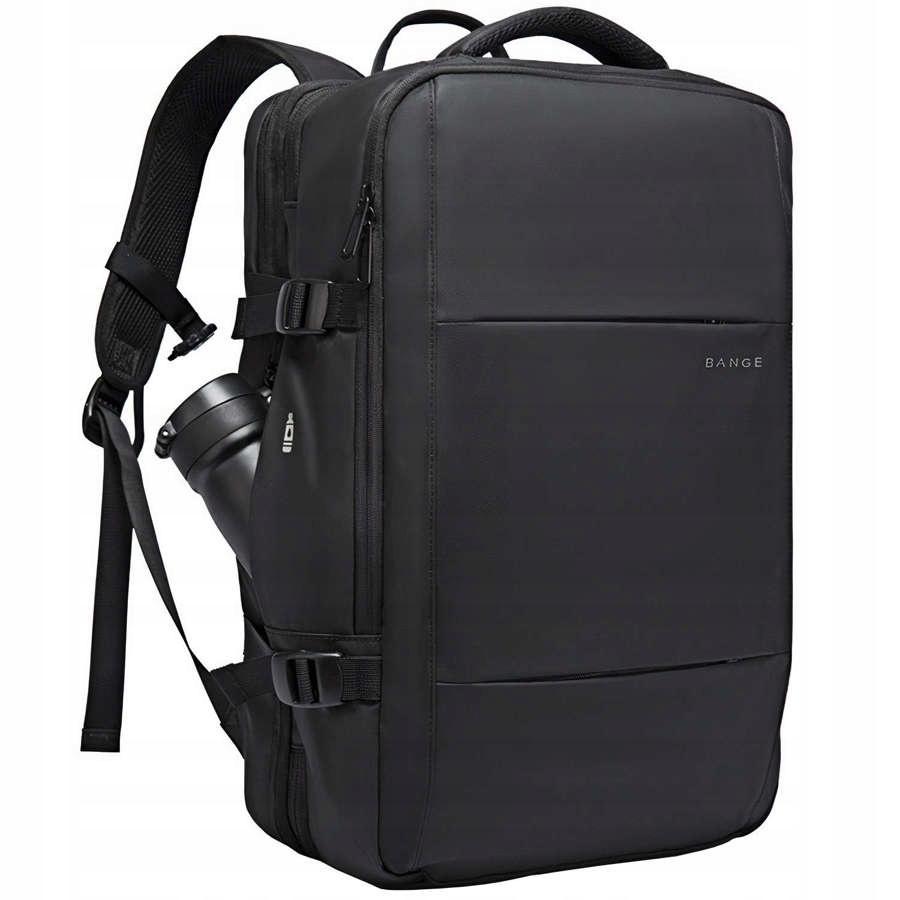 Plecak Podróżny Bange Backpack Biznesowy Plecak Rozszerzalny Torba Pojemna Do Laptopa 17.3" Z Portem Usb Czarny