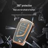 Full-Coverage Protective Case for Two-Button Toyota Keys, Fits Corolla, Highlander, Reiz, RAV4