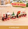 Christmas Plastic/Wooden Train Merry Cristmas Ornaments Christmas Decor For Home 2025 Xmas Tree Decor Noel Navidad NewYear Gifts
