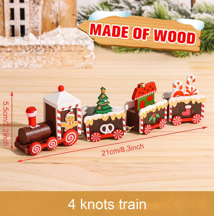Christmas Plastic/Wooden Train Merry Cristmas Ornaments Christmas Decor For Home 2025 Xmas Tree Decor Noel Navidad NewYear Gifts