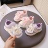 Spring and Autumn New Children's Shoes Non-slip Soft Sole Lightweight Baby Shoes Girls Princess Bow Versatile Sneakers
