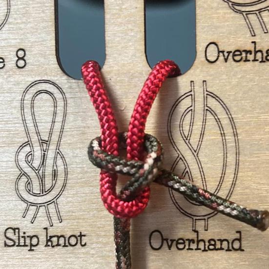 Learn Knot Training Board 16 Knots Tying Practice Wooden Board Beginner Reefs Square