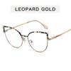 European American Style Frame Glasses Cat Eye Shape Anti Blue Light Glasses Fashion Trendy Decorative Glass