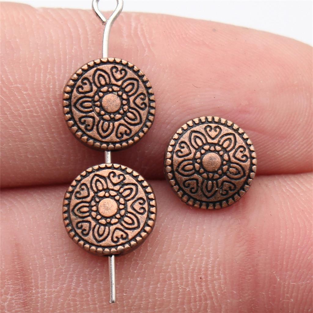 Geometric Small-Hole Spacer Beads Mini Antique Bronze Zinc Alloy Jewelry Making Fix Bead Position Style Bead Spacers
