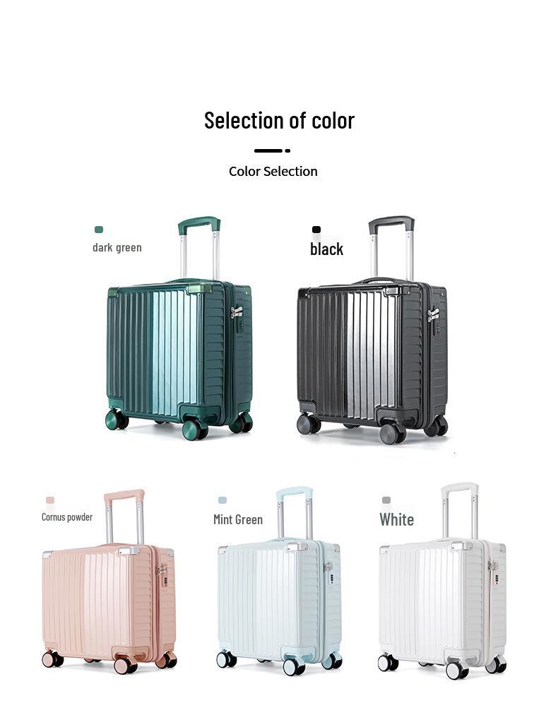 Lightweight Mini Trolley Suitcase with Combination Lock, 18-20 Inch - Ideal for Students and Kids.