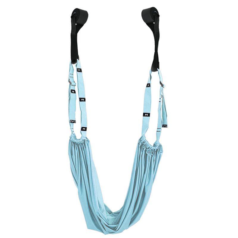 

Air Yoga Lanyard For Home Hammock Practice Inverted Belt Back Bend Waist Lower Waist Trainer Auxiliary Tool Supplies Wall Rope Enhanced Edition-Sky Blue