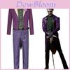 Conjunto de Fantasia Cosplay Autêntico do Coringa de Mortal Kombat 11 Roxo Roupa de Halloween Para Fãs do Coringa de Heath Ledger