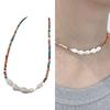 Fashion Shell Necklace with Beads Dopamine Natural Bead Necklace for Women