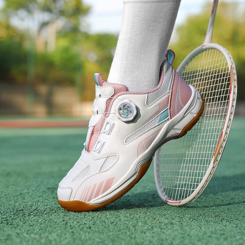 Kids Badminton Shoes Boys Girls Lightweight Cushioned Sports Sneakers Tennis Table Training