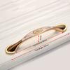 KAK 5 pieces Champagne Gold Door Handles Zinc Alloy Cabinet Handle Drawer Knobs European Wardrobe Pulls Kitchen Furniture Handle