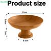 Nordic Retro Wood Snack Fruit Tray Detachable Fruit Plate High-Foot Plate Home Desktop Storage Rack
