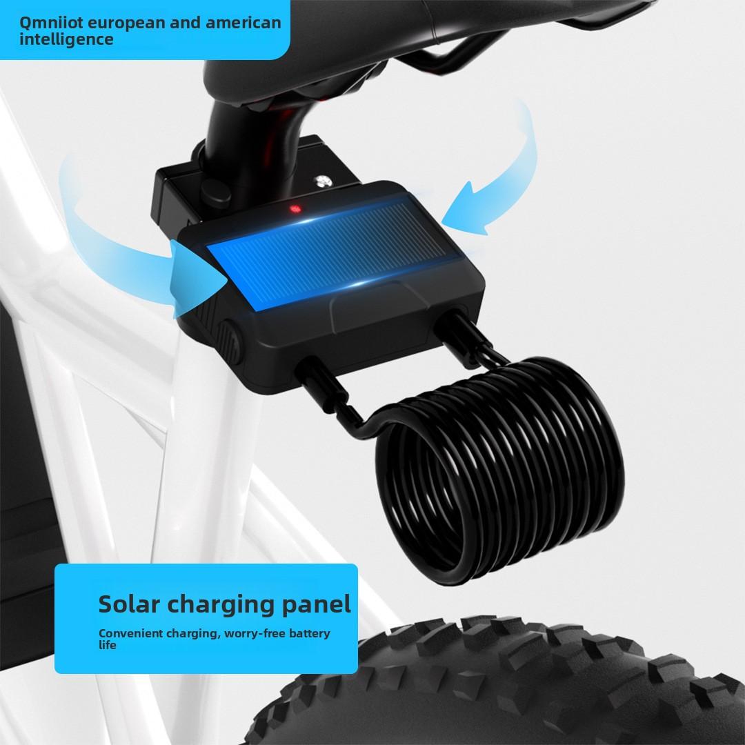 Solar Powered Smart Bicycle Lock Bluetooth
