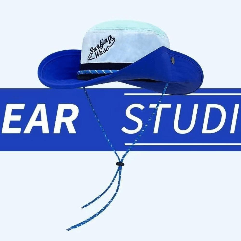 Color-blocked Design Fishermen Cap Sun Protection Big Brim Hats New Travel Bucket Hats  Outdoor Use