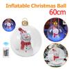 Transparent Christmas Snow Globe Inflatable with Multi Color Lights Wireless Remote Waterproof PVC Material Holiday Lawn Decor