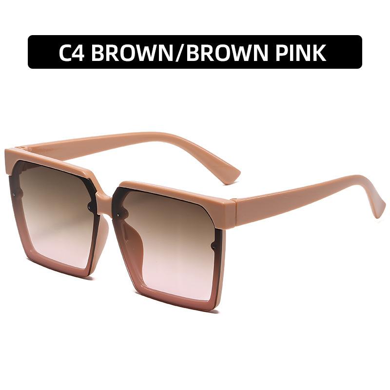 Personalized Square Outdoor Sunglasses Minimalist Sunmmer Gradient Lens Sunglasses Women UV Resistant Sunshade Sunglasses